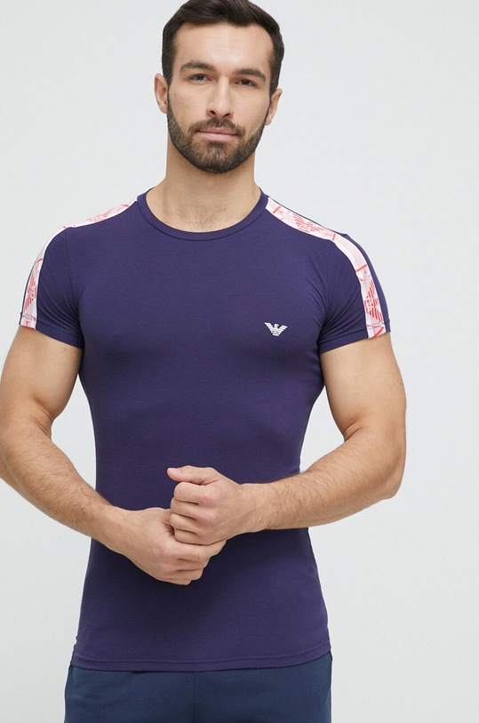 Emporio Armani Underwear t-shirt lounge granatowy 111035.3R523