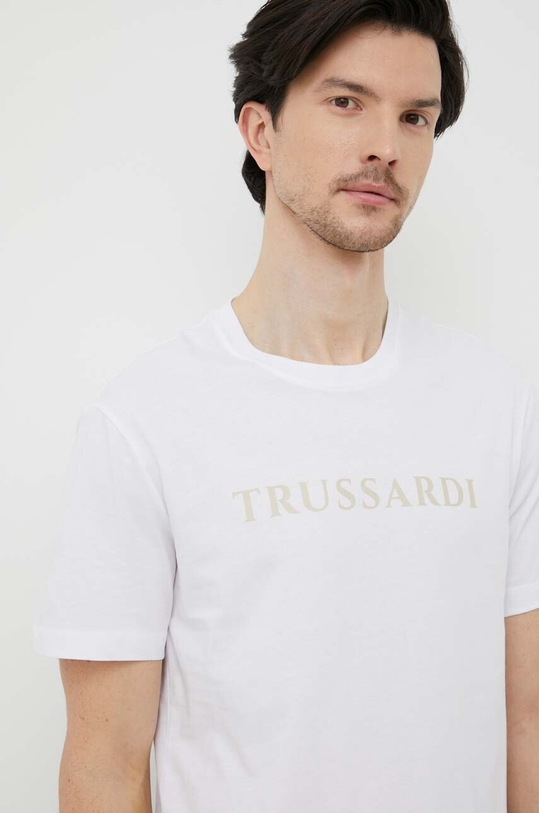 Trussardi tricou din bumbac alb 52T00724.1T005381