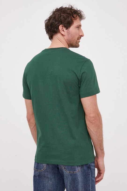 Odzież Lacoste t-shirt bawełniany TH5070 zielony