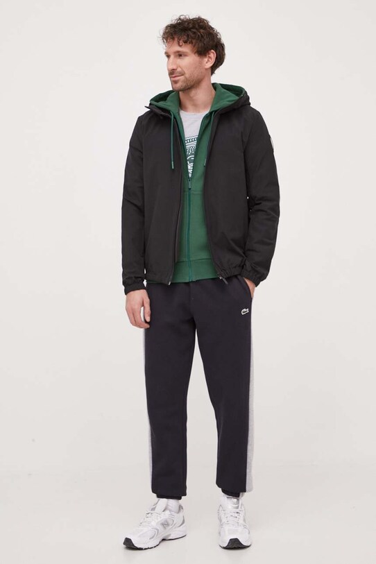 Lacoste t-shirt bawełniany TH5070 szary SS23