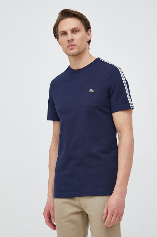 Lacoste t-shirt bawełniany granatowy TH5071