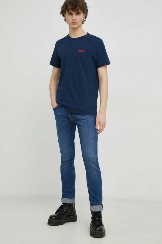Ruházat Levi's pamut póló 2 db 79681.0042 fekete