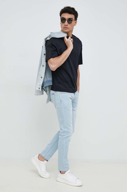 Emporio Armani t-shirt 3R1TBB.1JUVZ granatowy SS23