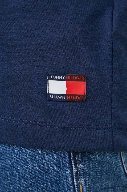 Tričko Tommy Hilfiger x Shawn Mendes MW0MW31189.PPYX tmavomodrá
