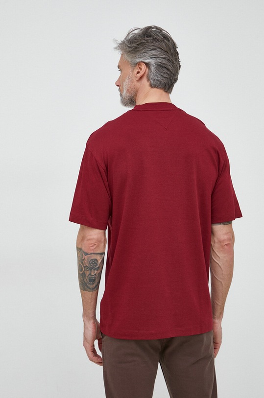 Odzież Tommy Hilfiger t-shirt x Shawn Mendes MW0MW31189.PPYX bordowy