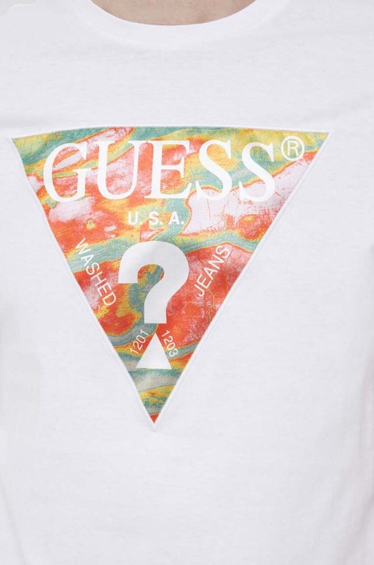Guess t-shirt bawełniany M3GI57.K9RM1 biały