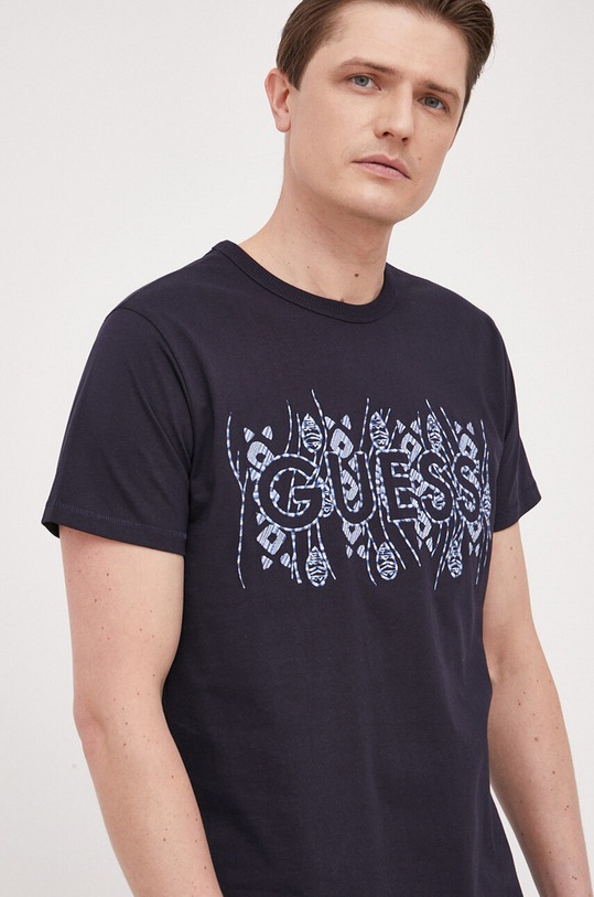 Бавовняна футболка Guess темно-синій M3GI15.K8FQ4
