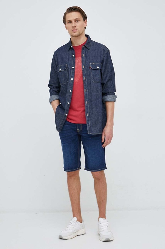 Guess t-shirt M3GI33.J1314 czerwony SS23