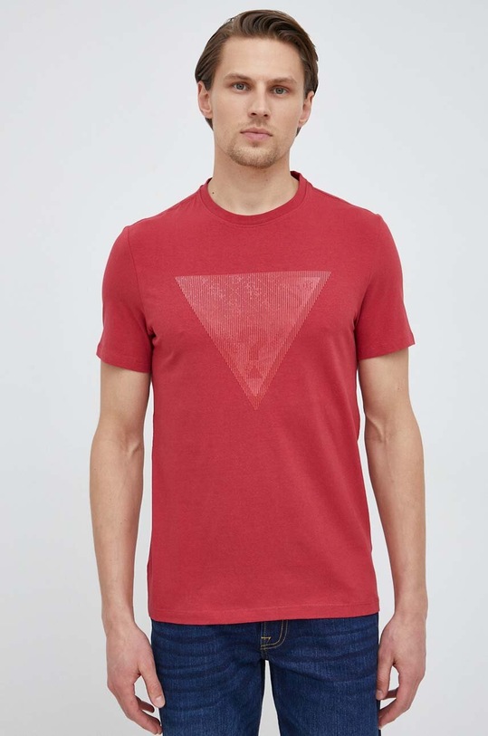 Guess t-shirt czerwony M3GI33.J1314