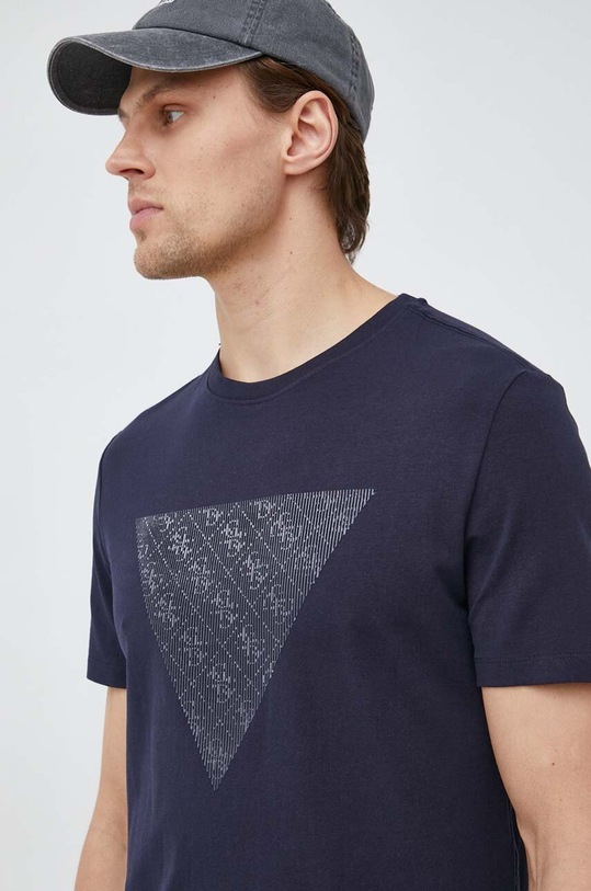 Guess t-shirt z elastanem granatowy M3GI33.J1314