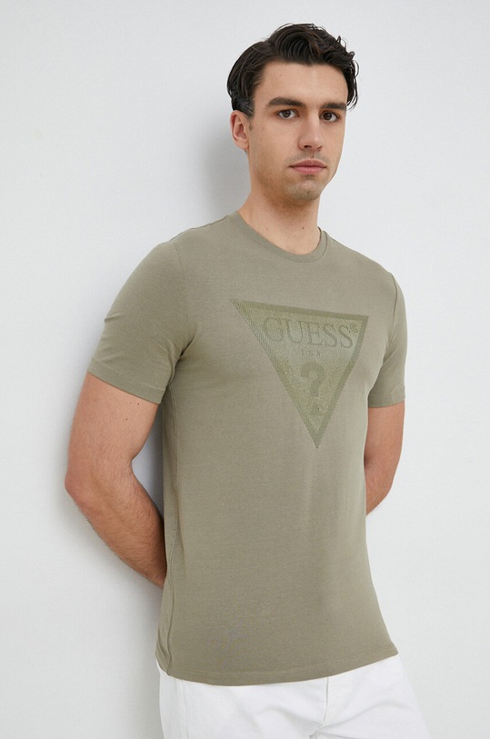 Guess t-shirt zielony M3GI33.J1314