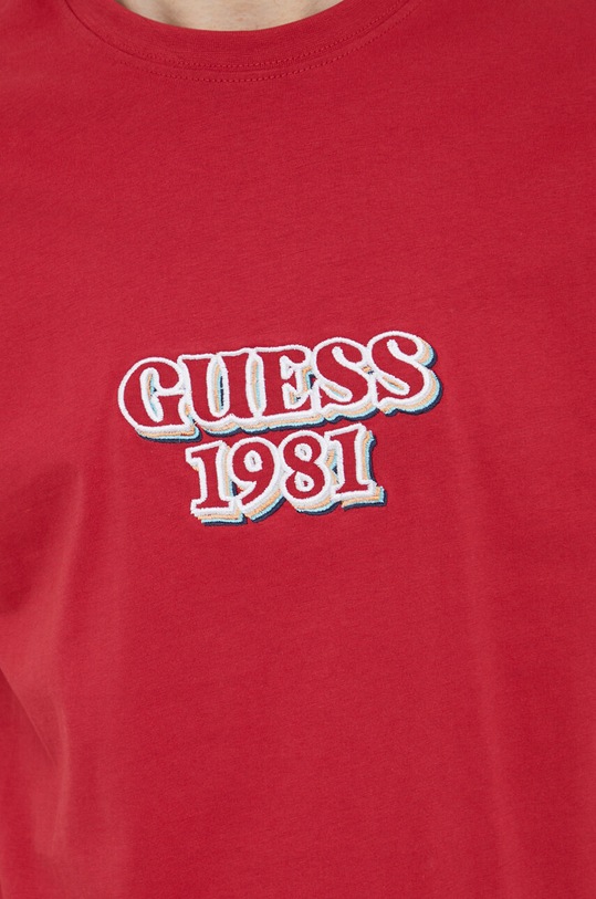 Bavlnené tričko Guess M3GI30.K8FQ4 burgundské