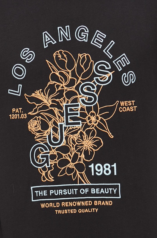 Guess t-shirt bawełniany M3GI35.K8FQ4 czarny