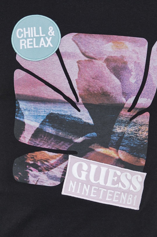 Guess t-shirt bawełniany M3GI29.I3Z14 czarny