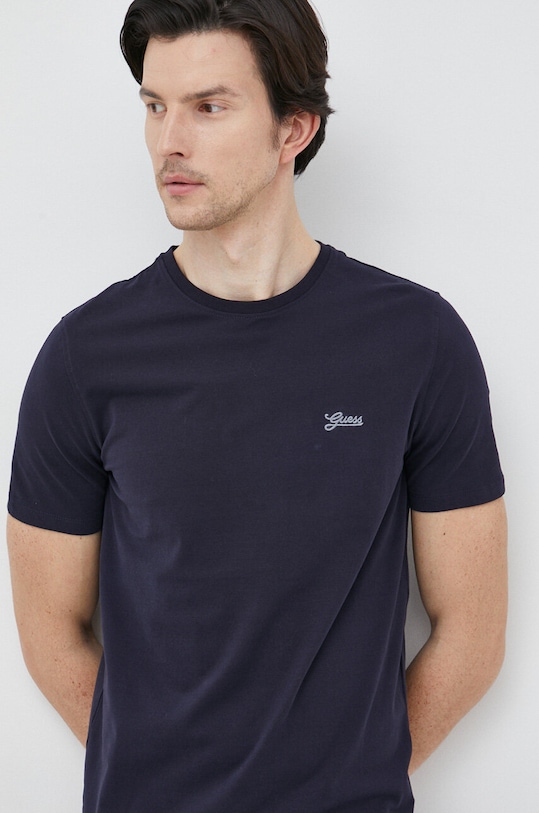 Guess t-shirt z elastanem granatowy M3GI70.KBMS0