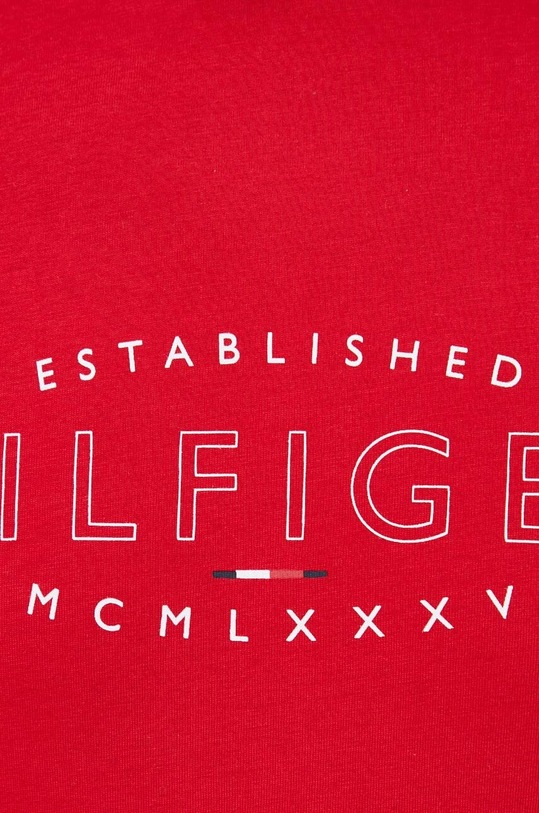 Tommy Hilfiger t-shirt bawełniany MW0MW30034.PPYX czerwony