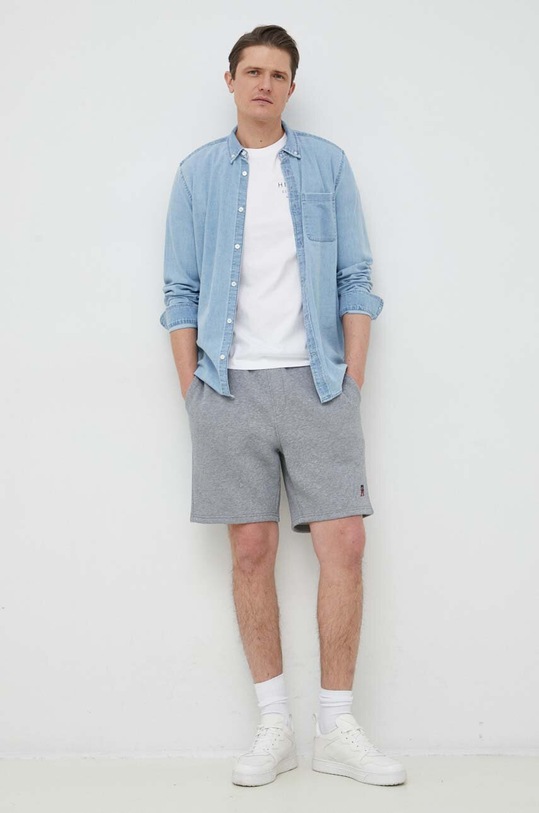 Tommy Hilfiger t-shirt bawełniany MW0MW30033.PPYX biały SS23