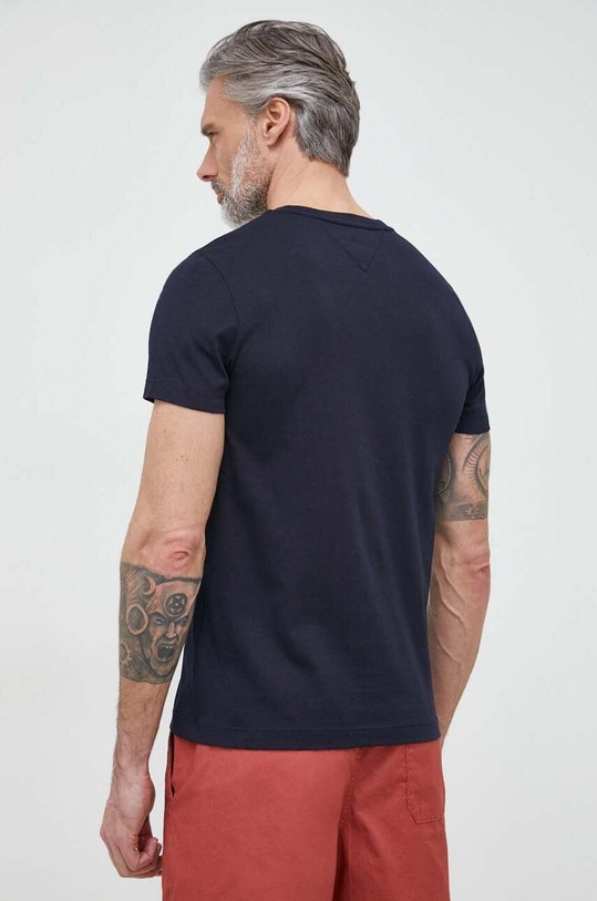 Odzież Tommy Hilfiger t-shirt bawełniany MW0MW30033.PPYX granatowy