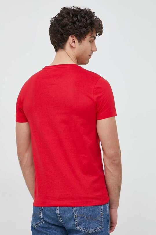 Ρούχα Βαμβακερό μπλουζάκι Tommy Hilfiger MW0MW30035.PPYX κόκκινο