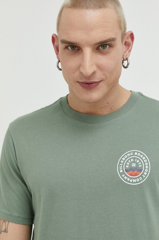 Billabong t-shirt bawełniany zielony ABYZT01700