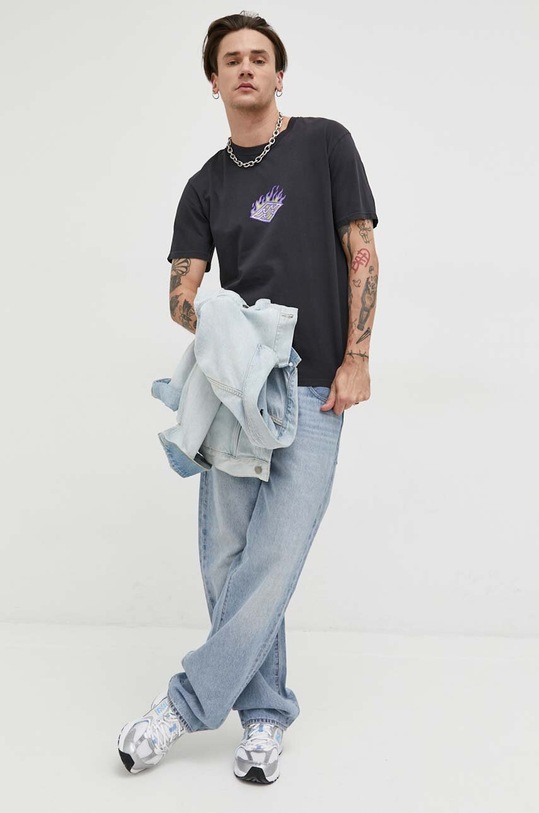 Billabong t-shirt bawełniany ABYZT01710 czarny SS23