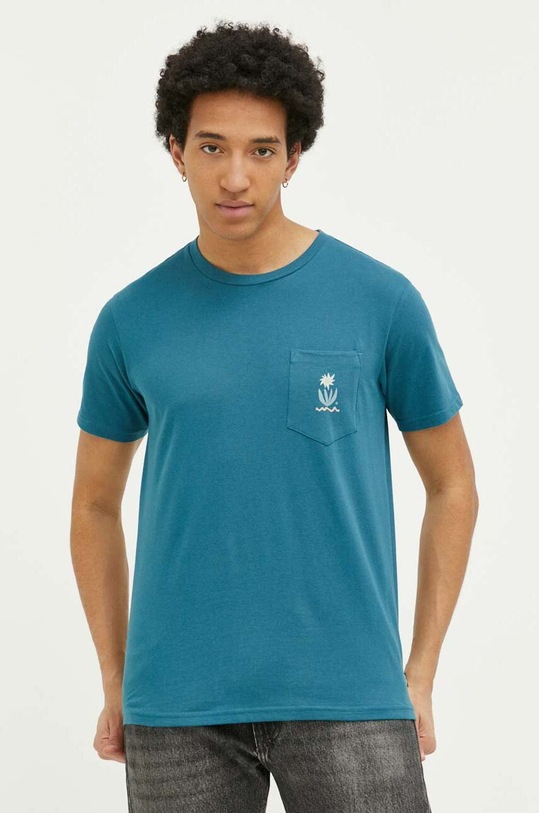 Odzież Billabong t-shirt bawełniany ABYZT01716 niebieski