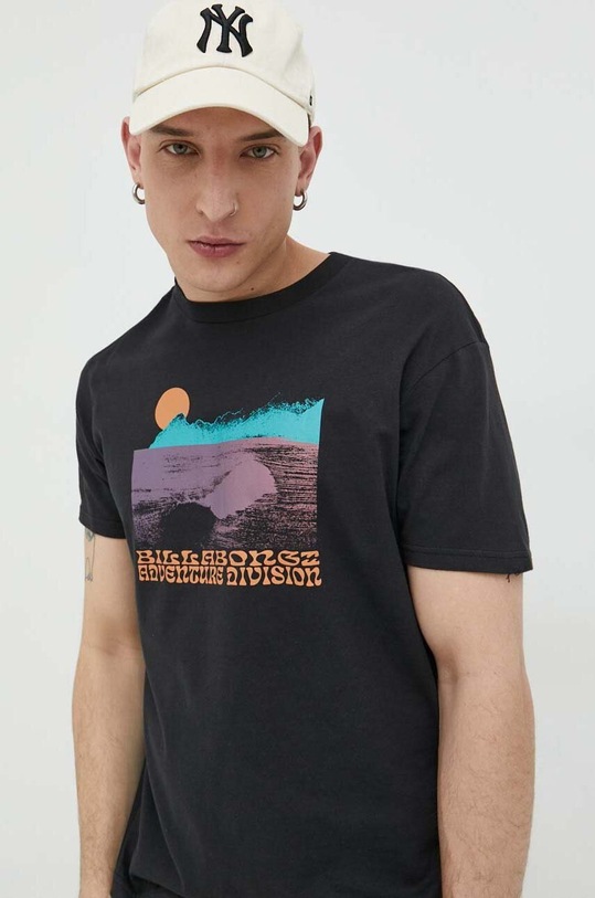 Billabong t-shirt bawełniany czarny ABYZT01744