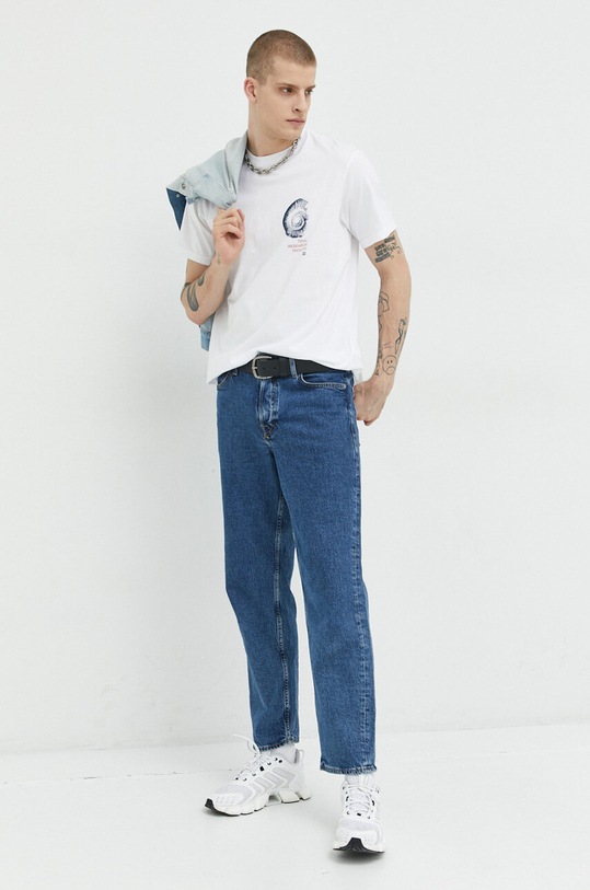Billabong t-shirt bawełniany ABYZT01746 biały SS23