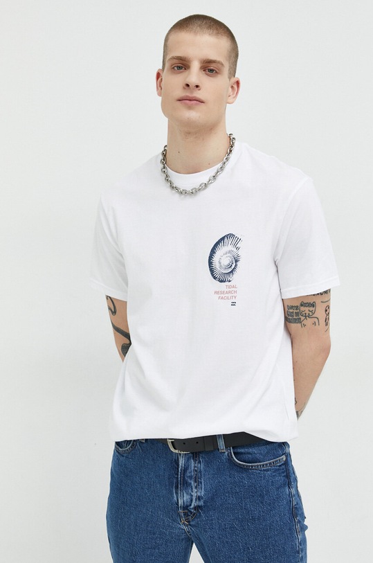 Odzież Billabong t-shirt bawełniany ABYZT01746 biały
