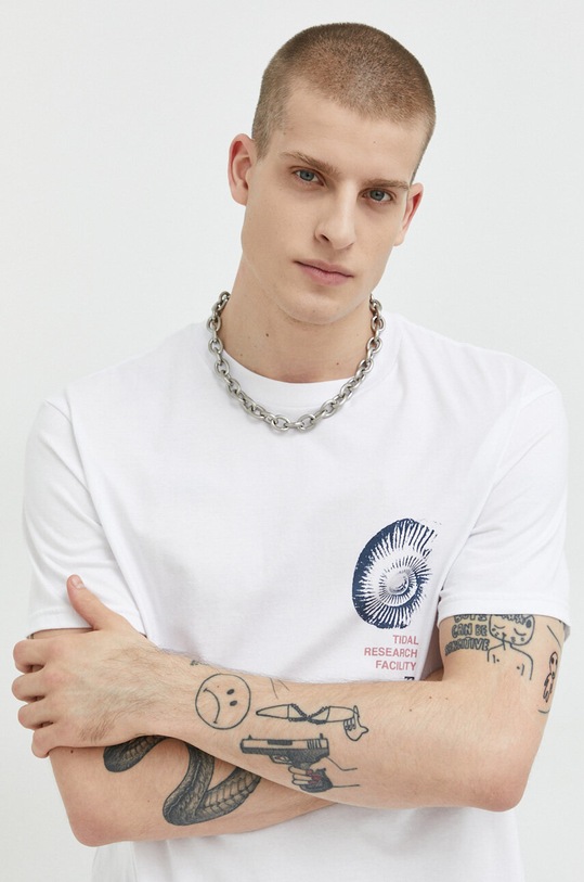 Billabong t-shirt bawełniany biały ABYZT01746