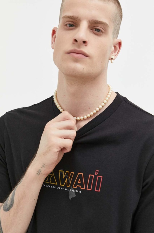 Billabong t-shirt bawełniany czarny ABYZT01763