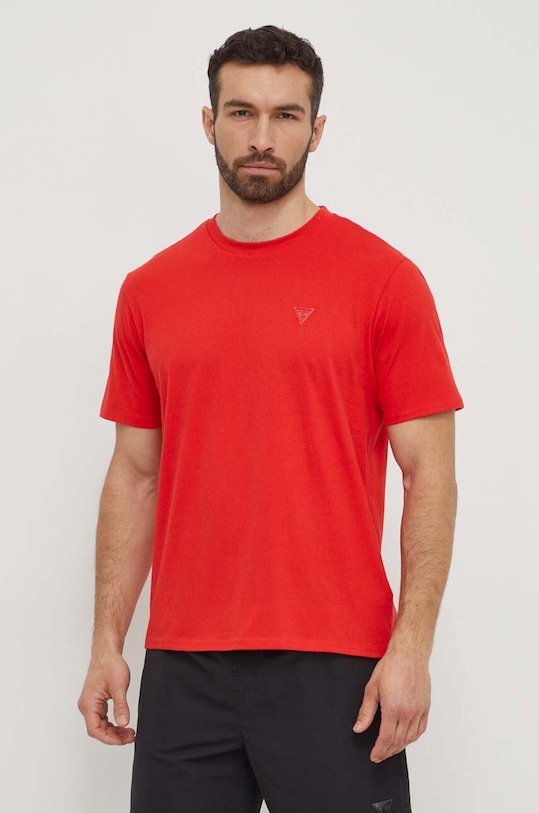 Guess t-shirt bawełniany F3GI00.K8HM0 czerwony SS25