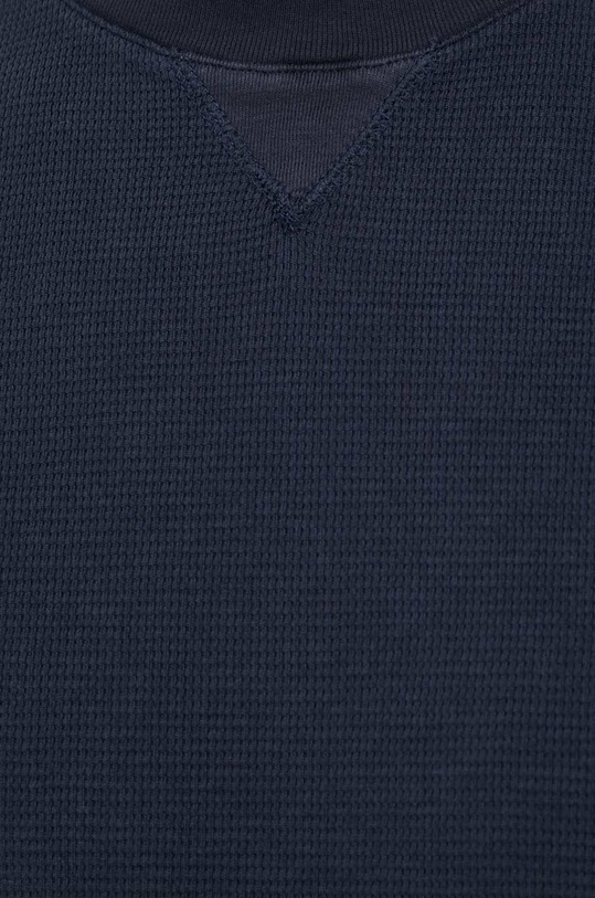 Sisley t-shirt bawełniany 34NHS1027.06U granatowy