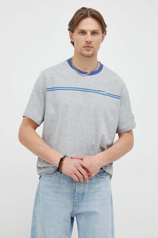 Bavlněné tričko Levi's šedá 16143.0717