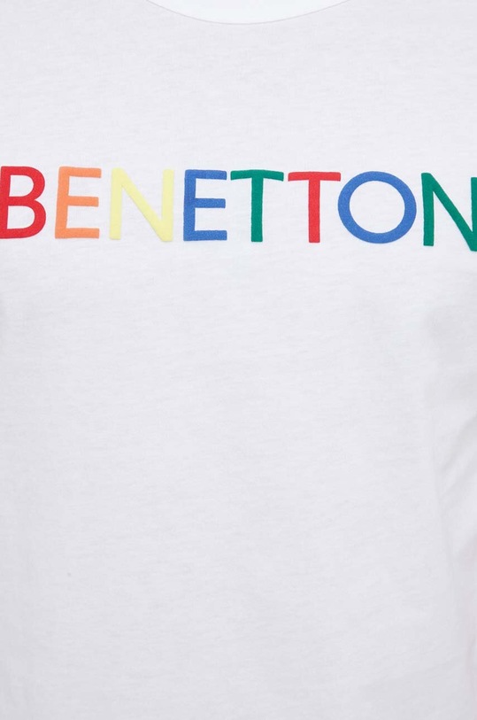United Colors of Benetton t-shirt bawełniany 3I1XU100A.921 biały