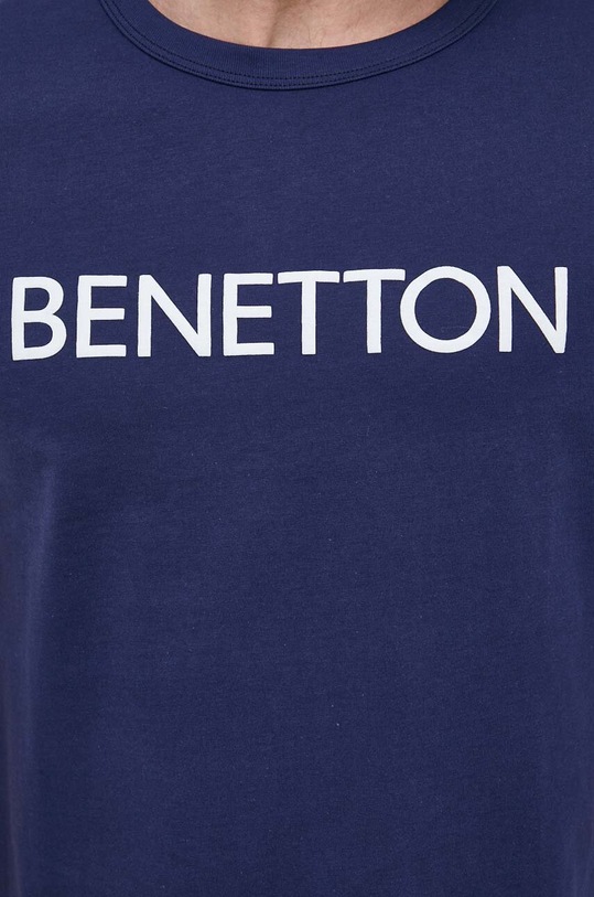 United Colors of Benetton t-shirt bawełniany 3I1XU100A.918 granatowy