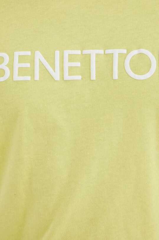 United Colors of Benetton t-shirt bawełniany 3I1XU100A.00D żółty