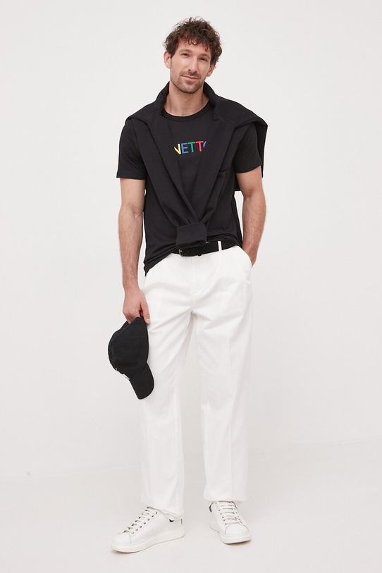 United Colors of Benetton t-shirt bawełniany 3I1XU100A.916 czarny SS23