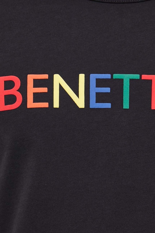 United Colors of Benetton t-shirt bawełniany 3I1XU100A.916 czarny