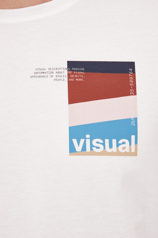 United Colors of Benetton t-shirt bawełniany 3YR3U104T.901 biały