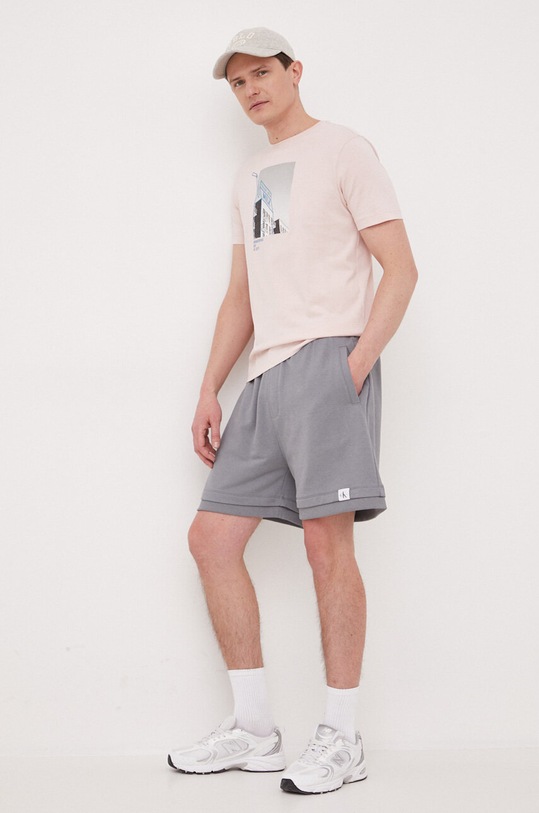 United Colors of Benetton t-shirt bawełniany 3YR3U104T.3V5 różowy SS23