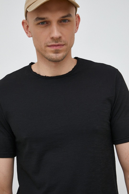 Бавовняна футболка United Colors of Benetton чорний 3JE1J19A5.100.