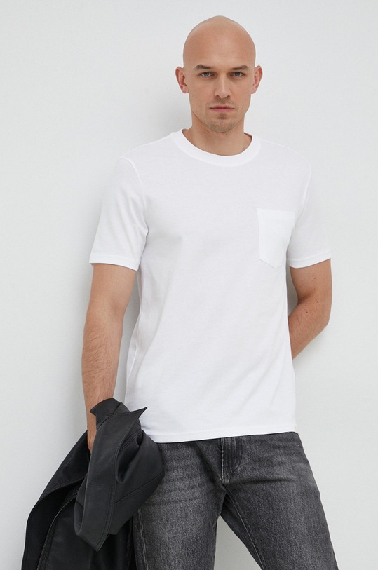 Bavlněné tričko United Colors of Benetton bílá 3BL0J19G5.101.