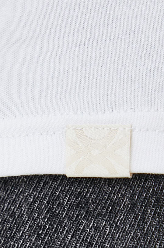 Bavlněné tričko United Colors of Benetton 3BL0J19G5.101. bílá