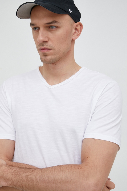 Хлопковая футболка United Colors of Benetton белый 3JE1J4264.101