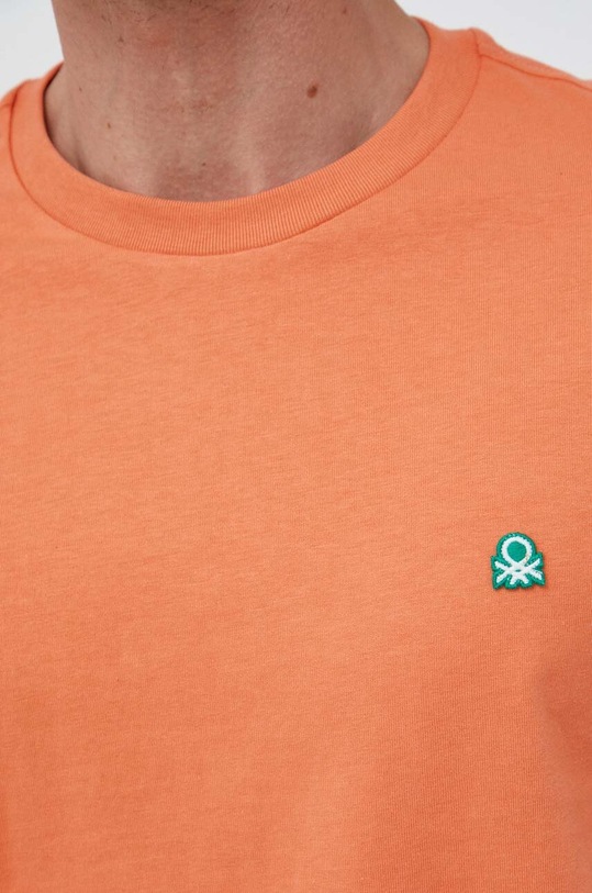 United Colors of Benetton t-shirt bawełniany 3MI5J1AF7.12Y pomarańczowy