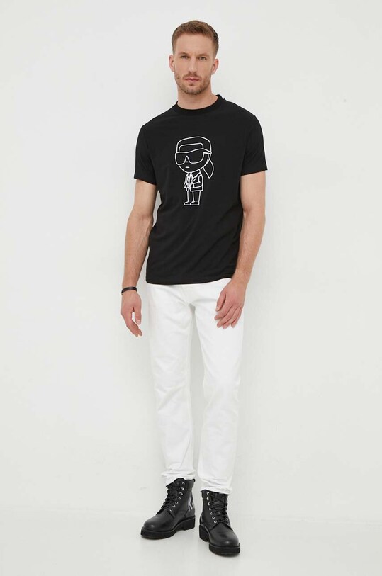 Karl Lagerfeld t-shirt 532221.755082 czarny AW23