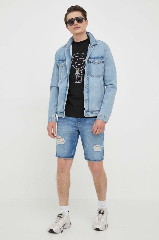 Karl Lagerfeld tricou 532221.755082 negru SS24