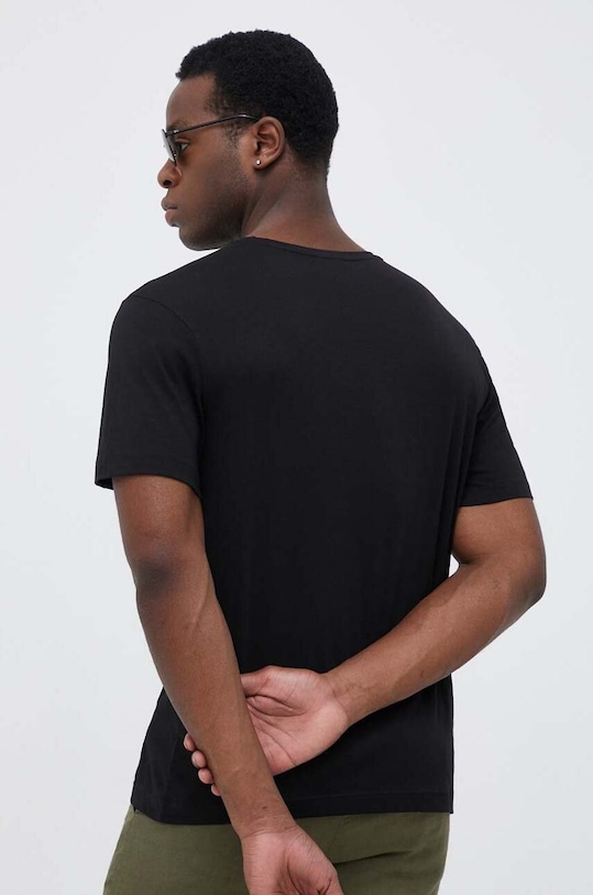 Odzież United Colors of Benetton t-shirt bawełniany 3P7XU1058.100 czarny