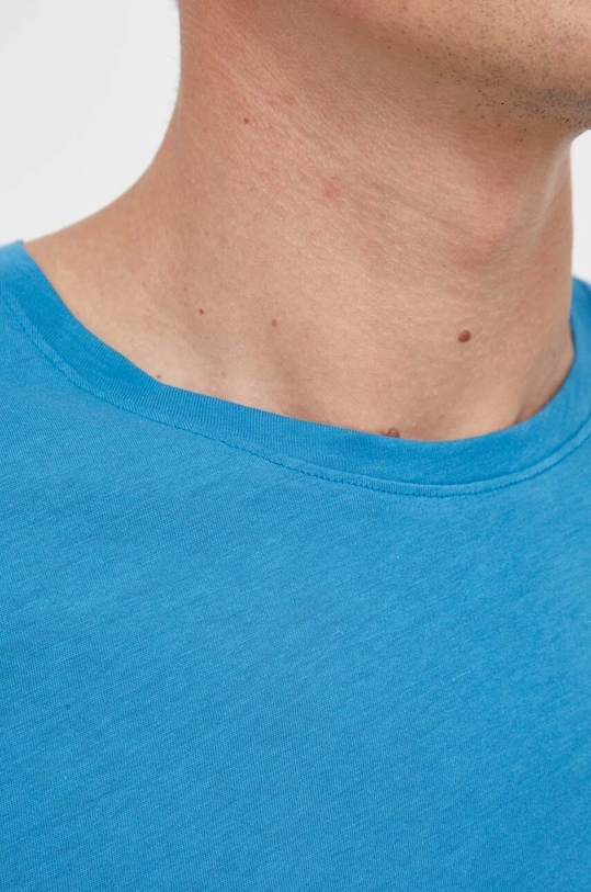 United Colors of Benetton t-shirt bawełniany 3P7XU1058.18Q niebieski